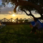 Relax tra gli ulivi al tramonto in villa con giardino a Capo d'Orlando